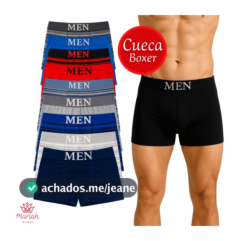 Kit 15/12/10/8 ou 6 Cuecas Adulto Boxer Box Microfibra Premium Cores Aleatórias