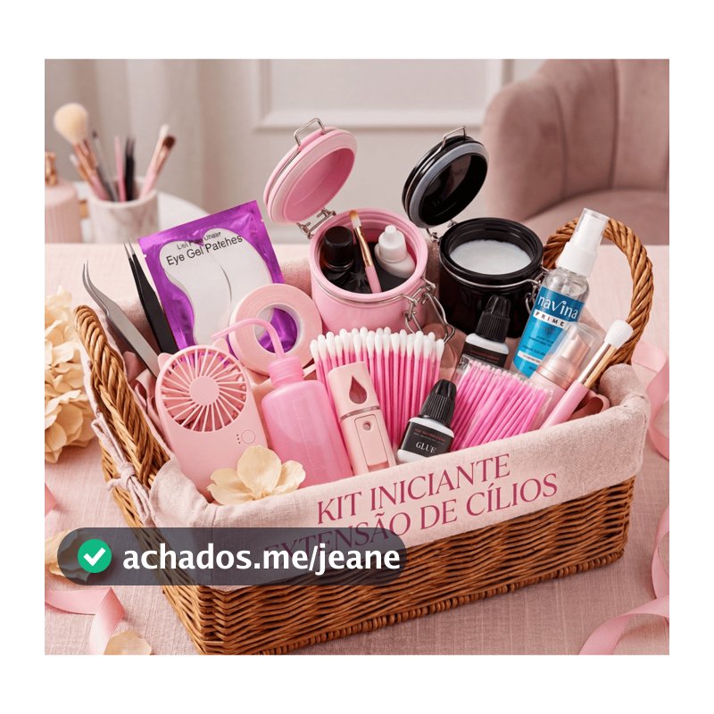 Kit completo para Lash Designers Extensão Cílios Profissional - Kit para Treino