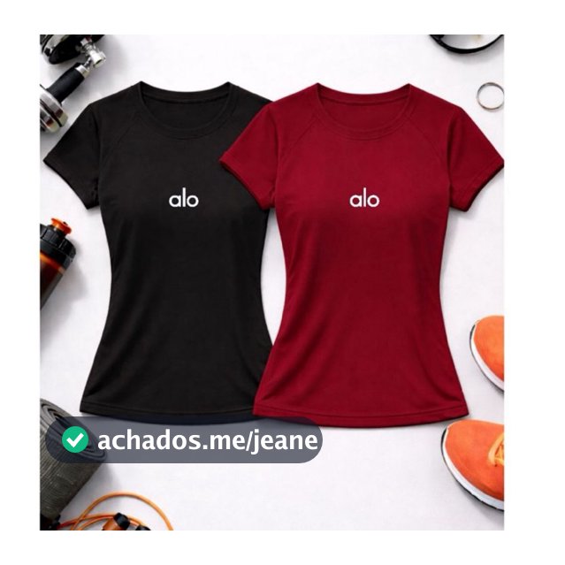 Combo Camiseta Feminina Long Dry Fit Baby Look Yoga Crossfit Crosfiteira