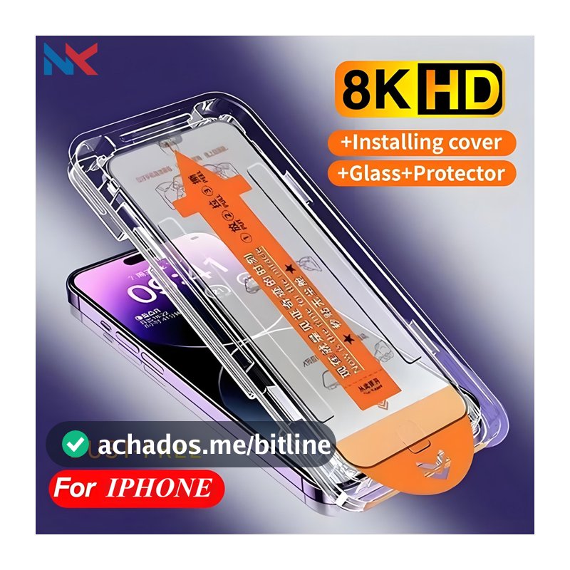 Filme De Vidro Temperado Anti-Espião 8K HD Para iPhone 17 13 11 16 15 14 12 XR XS Max Pro Plus Air Auto Dust Free Instal