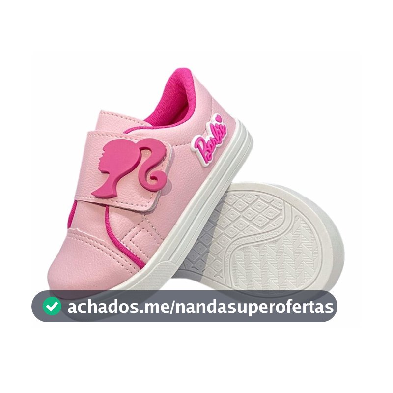 Tenis  Infantil Menina Rosa Confortavel 20 Ao 34