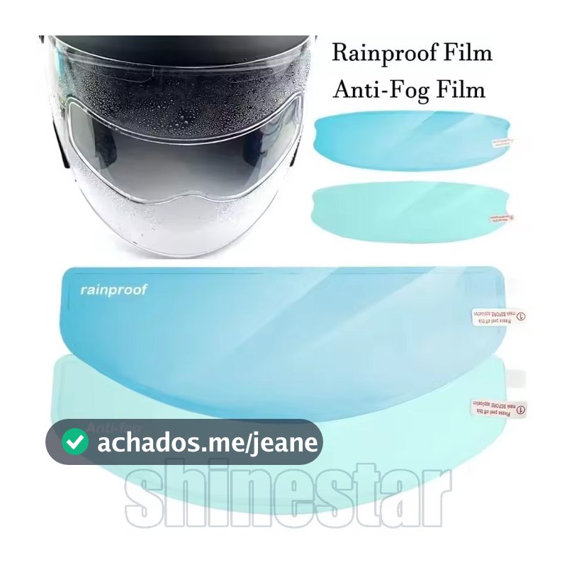 1/2/4 Conjuntos De Filme Antiembaçante À Prova De Chuva Para Capacete-Proteção De Lentes HD Direção De Segurança-Adesivo