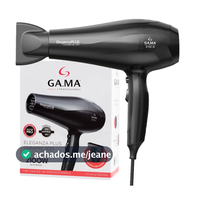 Secador de Cabelos GA.MA Italy Eleganza Plus Ceramic Ion 2100W