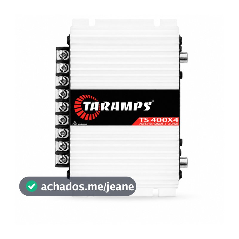 Módulo Amplificador Taramps TS400 400W Rms 4 Canais 2 Ohms