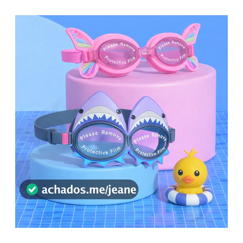 Oculos de natação piscina infantil de silicone
