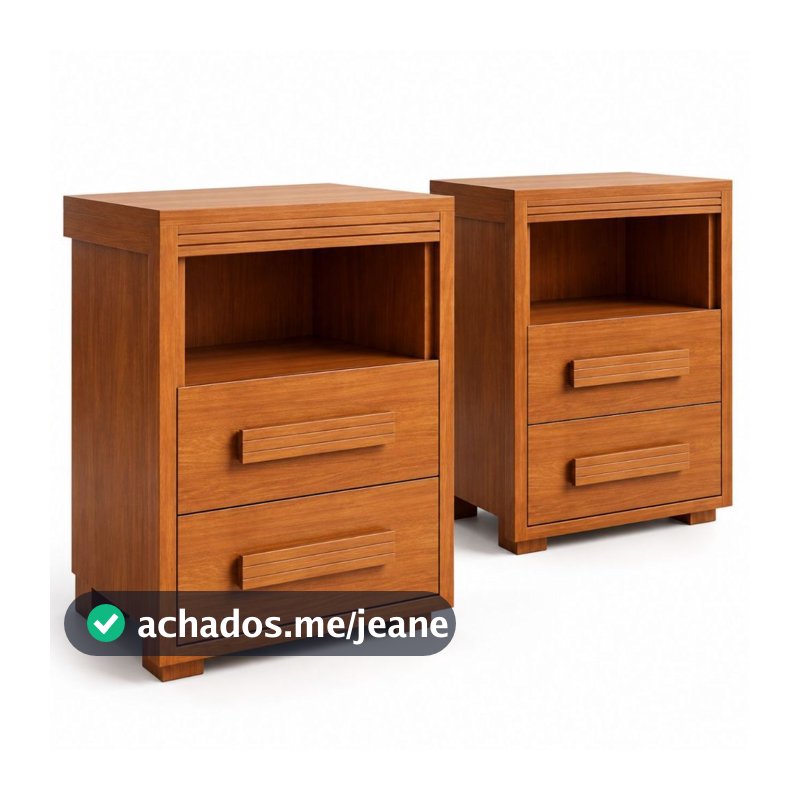 Kit 2 Mesinhas De Cabeceira Criado Mudo Quarto Casal Mesa Lateral Tóquio