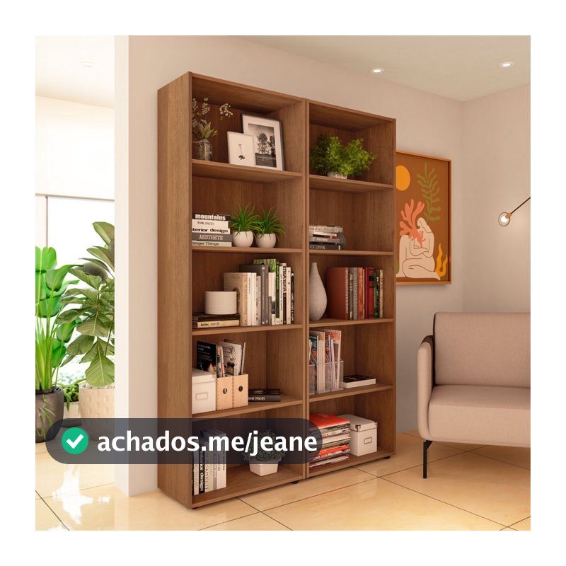 Estante para Livros Multy 8 Prateleiras