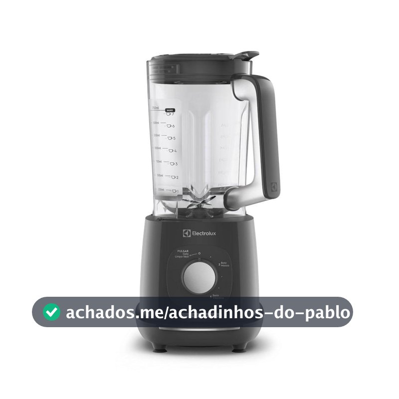 Liquidificador Electrolux 1000W 2.7L Efficient TriForce 5 Velocidades Cinza (EBL1000)