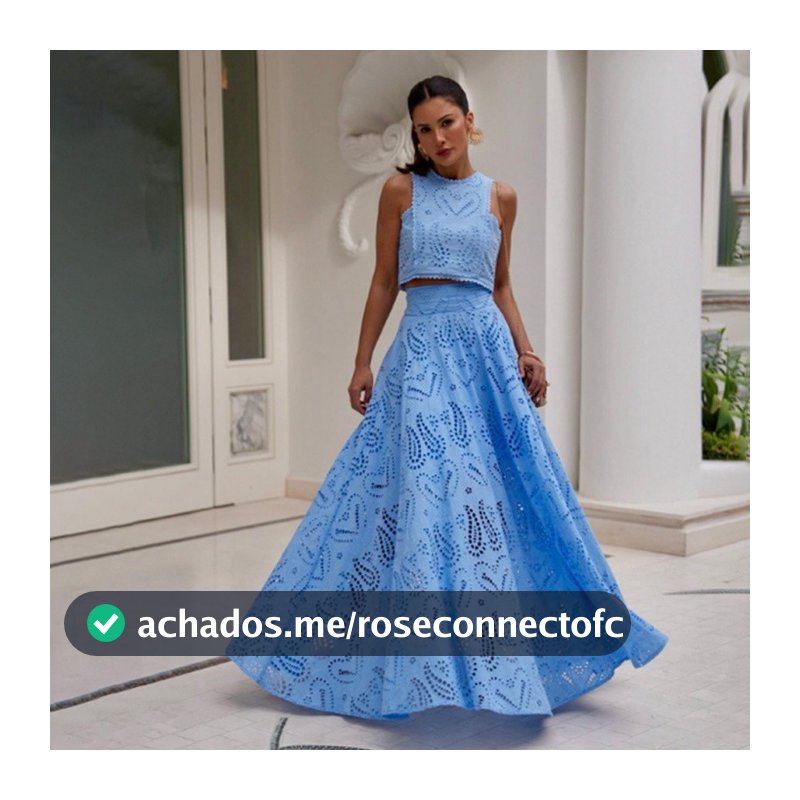 Novo Conjunto De Roupas Femininas Elegantes Bordados Sem Mangas Com Renda Oca Vestido De Férias De Duas Peças