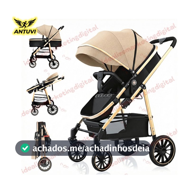 Carrinho Passeio Bebê Reversível Berço Moisés Conforto