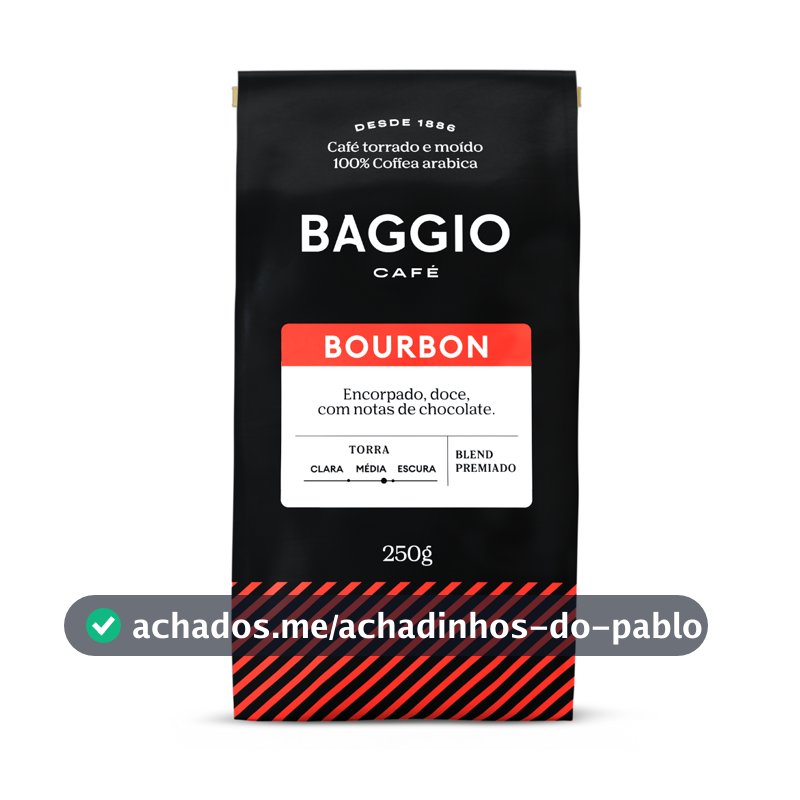 Baggio Café - Café Torrado e Moído - Blend Premiado -  Bourbon 250g