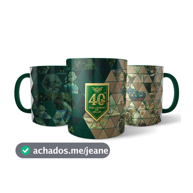 Caneca The Legend of Zelda 40 Anos