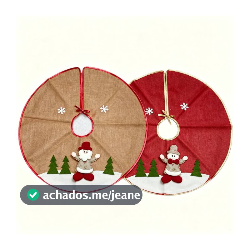 saia de juta tapete para arvore de natal esquiando sort 60cm /70CM/90CM enfeite decoração