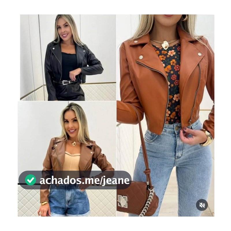 7 Jaqueta Feminina Couro Sintético Premium – Estilosa e Moderna