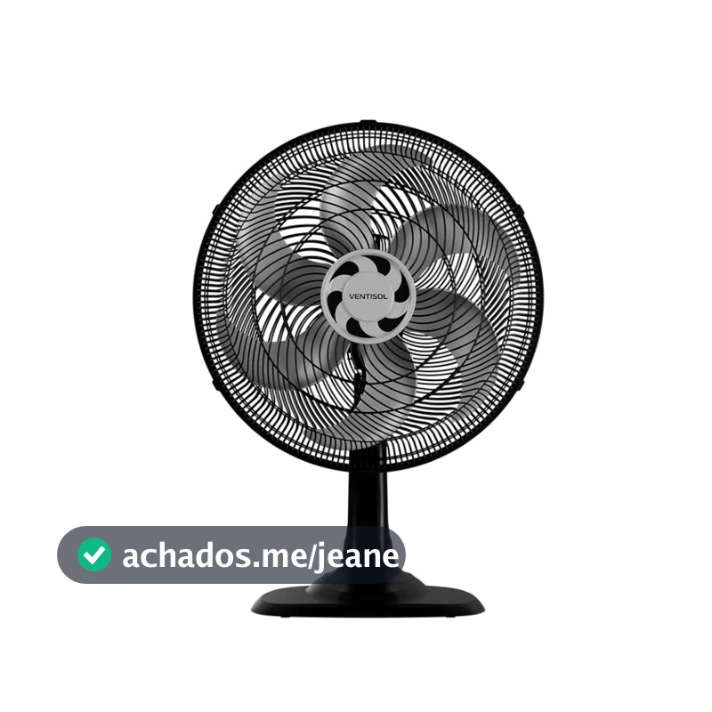 Ventilador de mesa 40 cm 6 pás 3 velocidades - Turbo 6 Ventisol