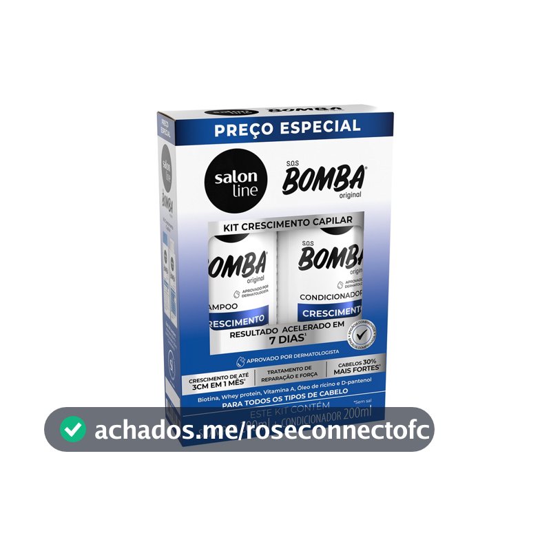 Kit Shampoo + Condicionador SOS Bomba Original Salon Line 200ml