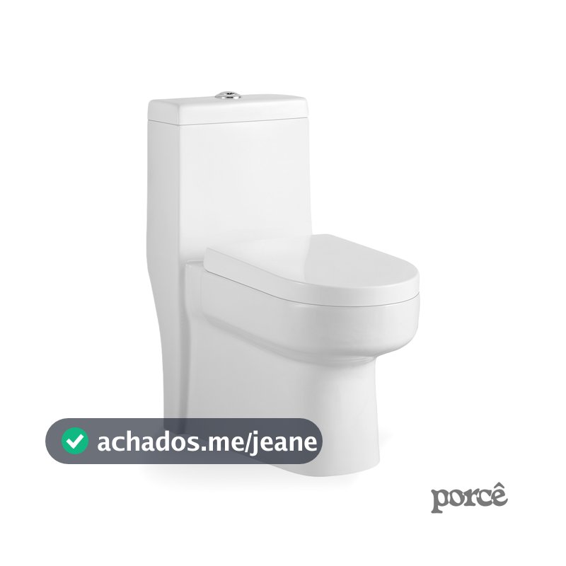 Vaso Sanitário Monobloco Porcê Imperius Privada Com Assento Branco (PVS39MBSFA-BR)