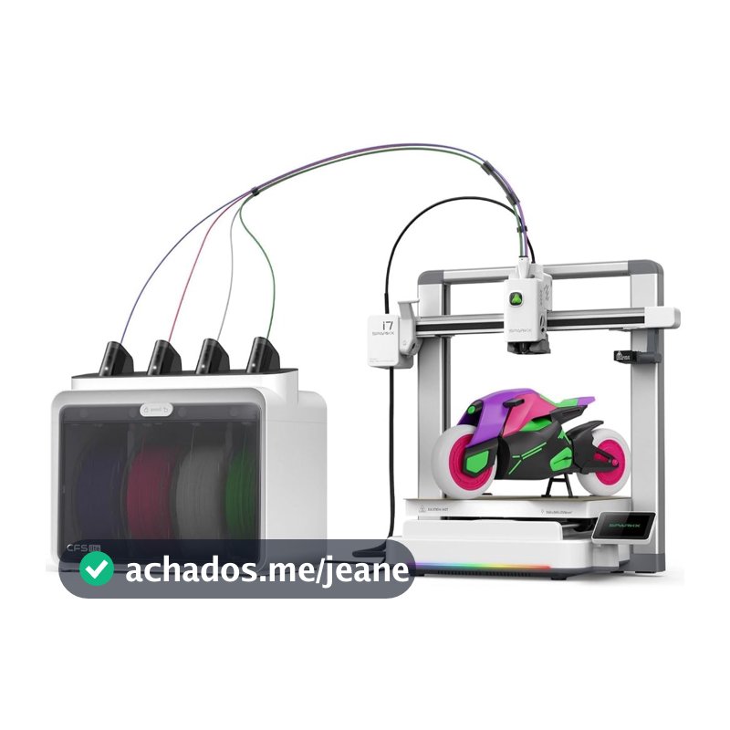 Impressora 3D Creality Maker Sparkx I7 Combo Multicolorida, para Foto 3D sem Modelagem