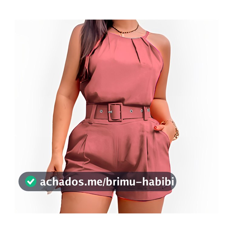 Conjunto Linho Feminino Blusa + short + Cinto