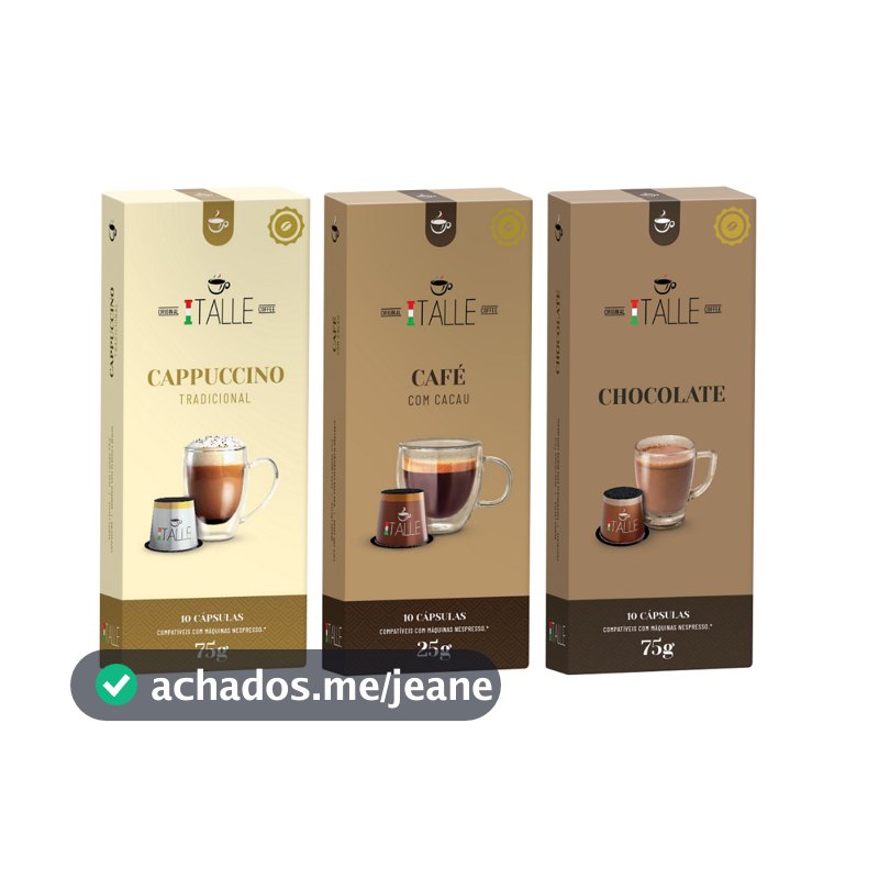 Cápsula Nespresso Chocolate Cappuccino Cacau Café Italle 30 Capsulas