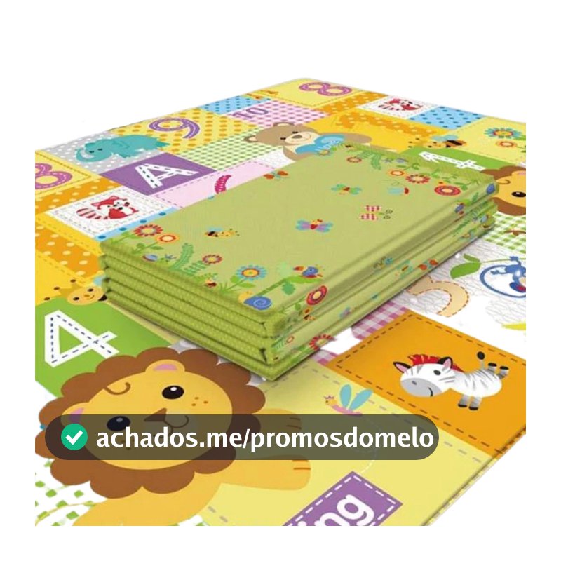Tapete Infantil Dobrável Emborrachado Dupla Face – Fofo e Confortável com 8 mm de Espessura