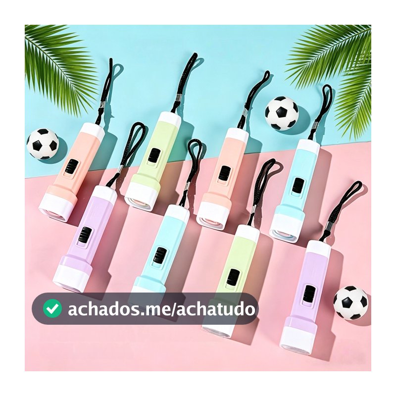 Kit 10/50 mini lanternas led chaveiro tática portátil noturna de longo alcance
