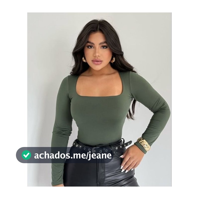 blusa feminina  básica suplex decote Gola quadrado manga longa moda inverno