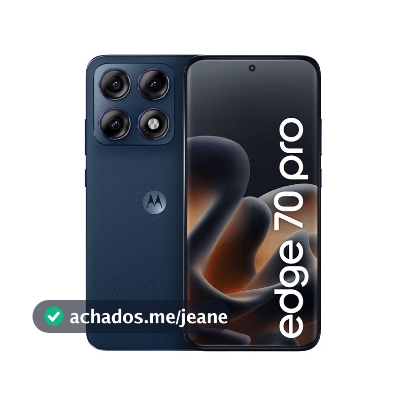 Smartphone Motorola Edge 70 PRO 5G - 512GB 12GB RAM+12GB Ram Boost, 4 câmeras de 50MP, Tela 1.5K extreme AMOLED