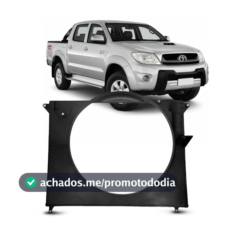 Defletor Ar Radiador Hilux 3.0 Diesel 2006 a 2015 Sem Ventoinha
