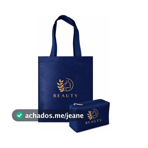 Kit 10 Ecobag tnt e Necessaire Bolsinha Personalizada com Logo