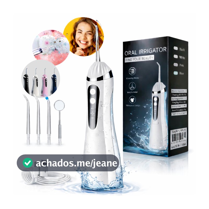Irrigador Bucal Oral Limpador Prótese Jato De Água