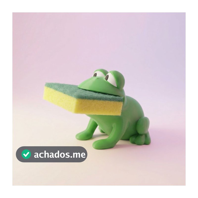 Suporte de Esponja para Pia Design Sapo Decorativo Organizador de Cozinha