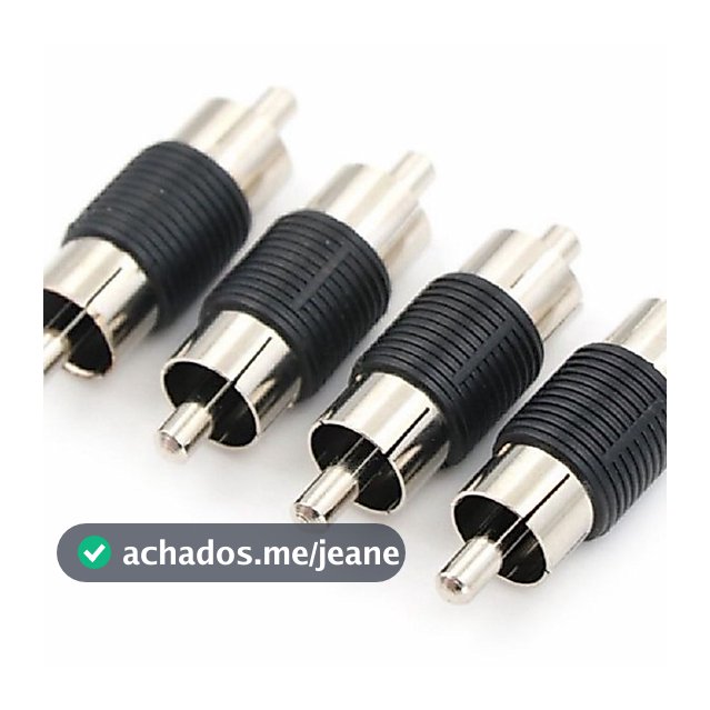 Envios em 24h 4 Pcs RCA Macho x Macho
