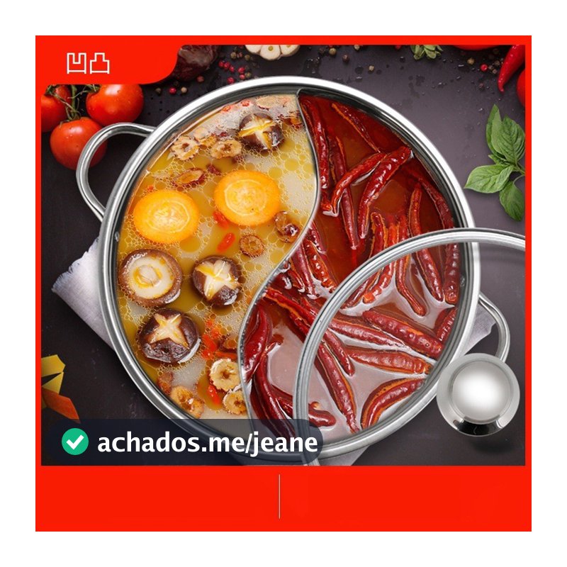 Panela quente de pato mandarim Panela de indução espessada Panela quente Sopa transparente Panela mãe 304 Panela Shabu-S