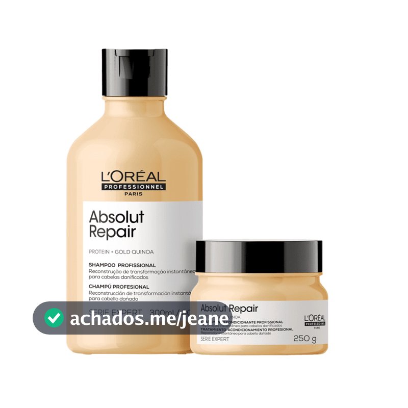 Kit Loréal Profissionnel Absolut Repair Shampoo e Máscara