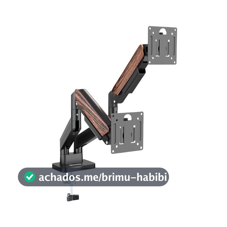Suporte Articulado Para Monitor Zinnia Rust 200, 17 Pol a 32 Pol, Preto, ZNO-RUST200-BL01