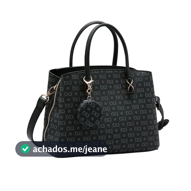 Bolsa Chenson Elegance 3485407 Estruturada Com Zíper Botão Magnético E Organização Interna