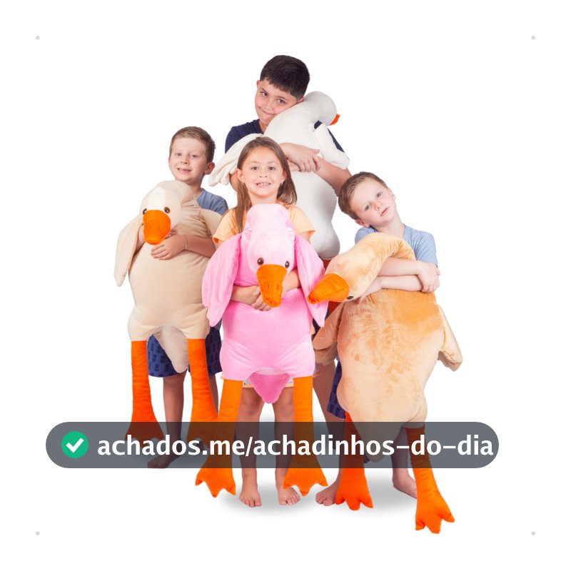 Bicho De Pelúcia Pato Ganço Travesseiro Nasa Gestante Gigante