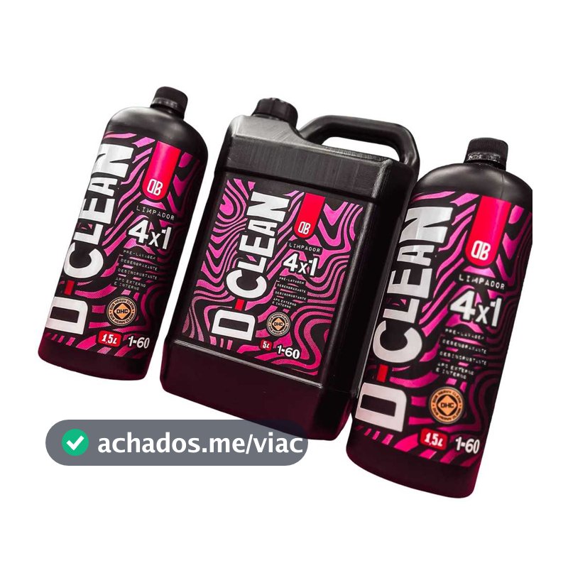 D-Clean Limpador 4x1 APC Desengraxante Limpeza Motor Interior Caixa De Roda Chassi 1.5L