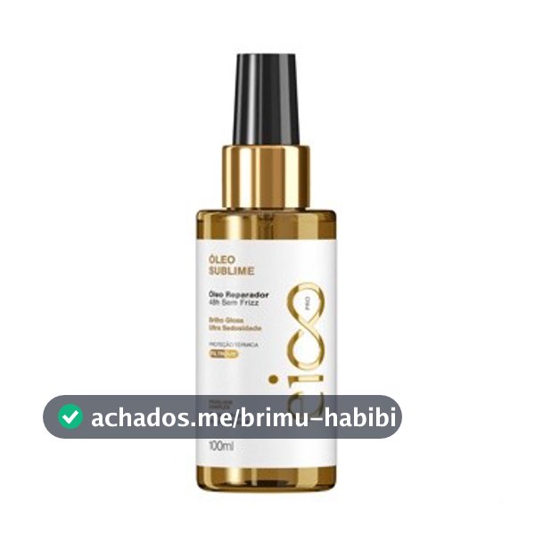 Eico Professional Óleo Sublime Brilho Gloss Ultra Sedosidade Reparador de Pontas Sem Frizz Proteção Térmica 100ml