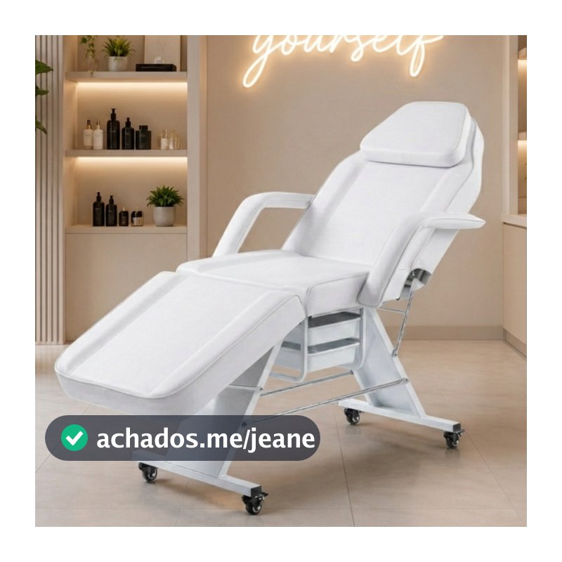 Poltrona Maca Branca Para Estética Ergonômica Maca Estética Reclinável Para Massagem Spa Clínica Ajustável