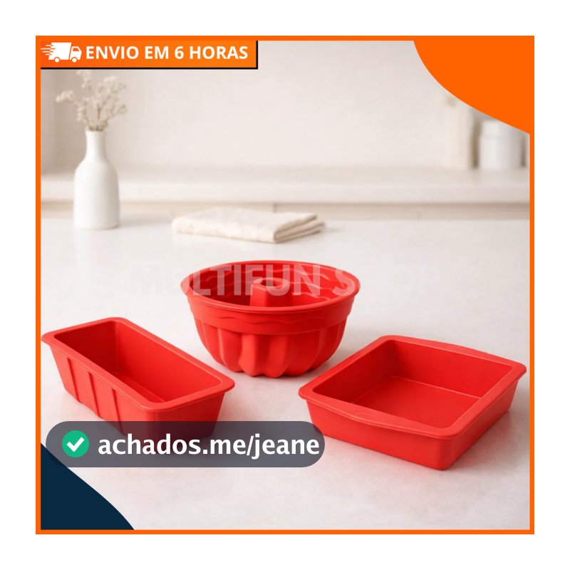 Formas de Silicone para Air Fryer Forno Freezer Microondas Assadeira ideal Bolo Pães e Doces