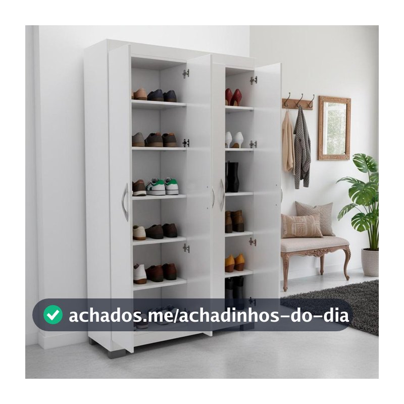 Armário Sapateira Multiuso 4 Portas DM-580