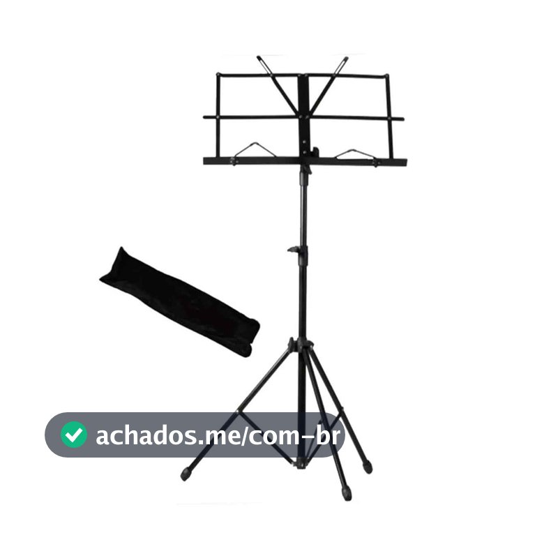 Suporte Partitura Estante Pedestal Cavalete Bolsa Ferro