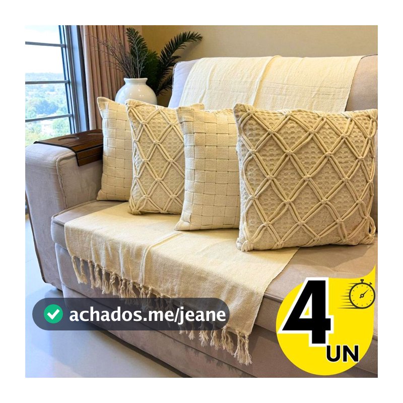 Capas de Almofada Luxo 1/2/3/4 Para Decorar Ambientes, Para Qualquer  Pessoa e Uso em Sala ou Quarto