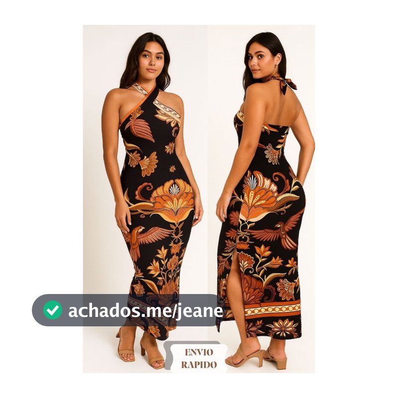 Vestido Longo Feminino Tropical Estampado Fenda Lateral Bojo Lançamento Luxo Verão Casual Praia Tendencia Blogueira