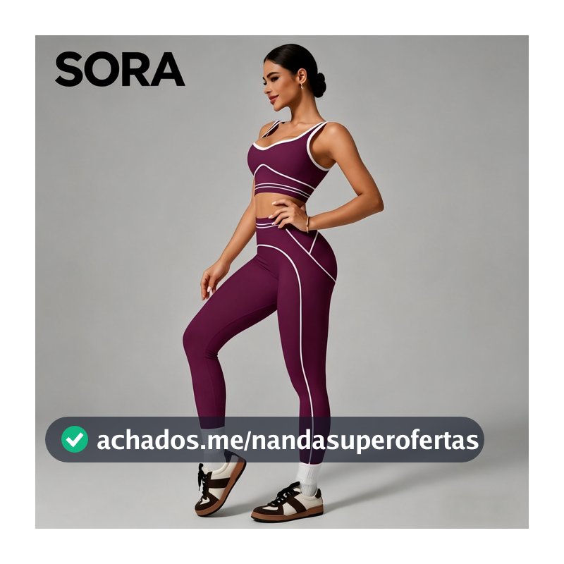 Conjunto de roupa de fitness e yoga sem mangas, elegante, com cintura alta, efeito modelador de bumbum e cintura.
