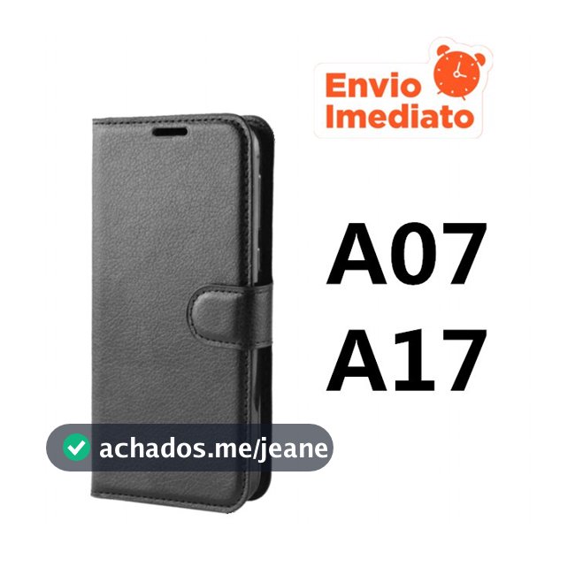 Capa Capinha Case Carteira Flip Compatível para Samsung A07 / A17 Capinha Case