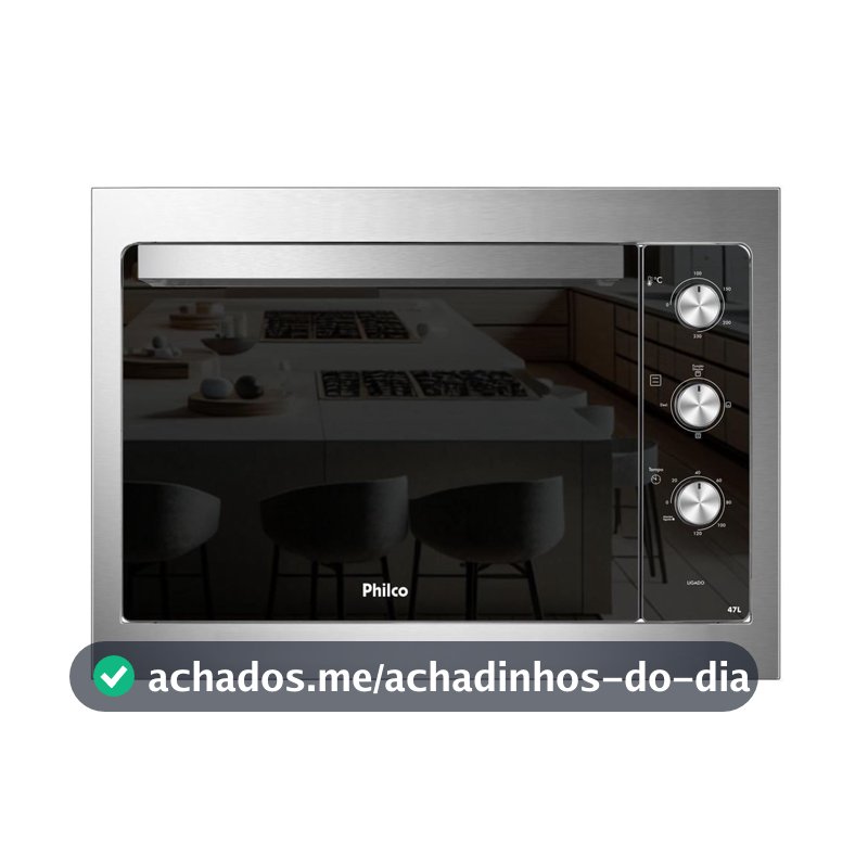 Forno Elétrico de Embutir Philco 47L Inox Esmaltado PFE47E