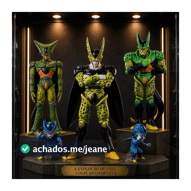 Action Figure Cell Perfeito Diversas Fases Banpresto Absorção Dragon Ball Z